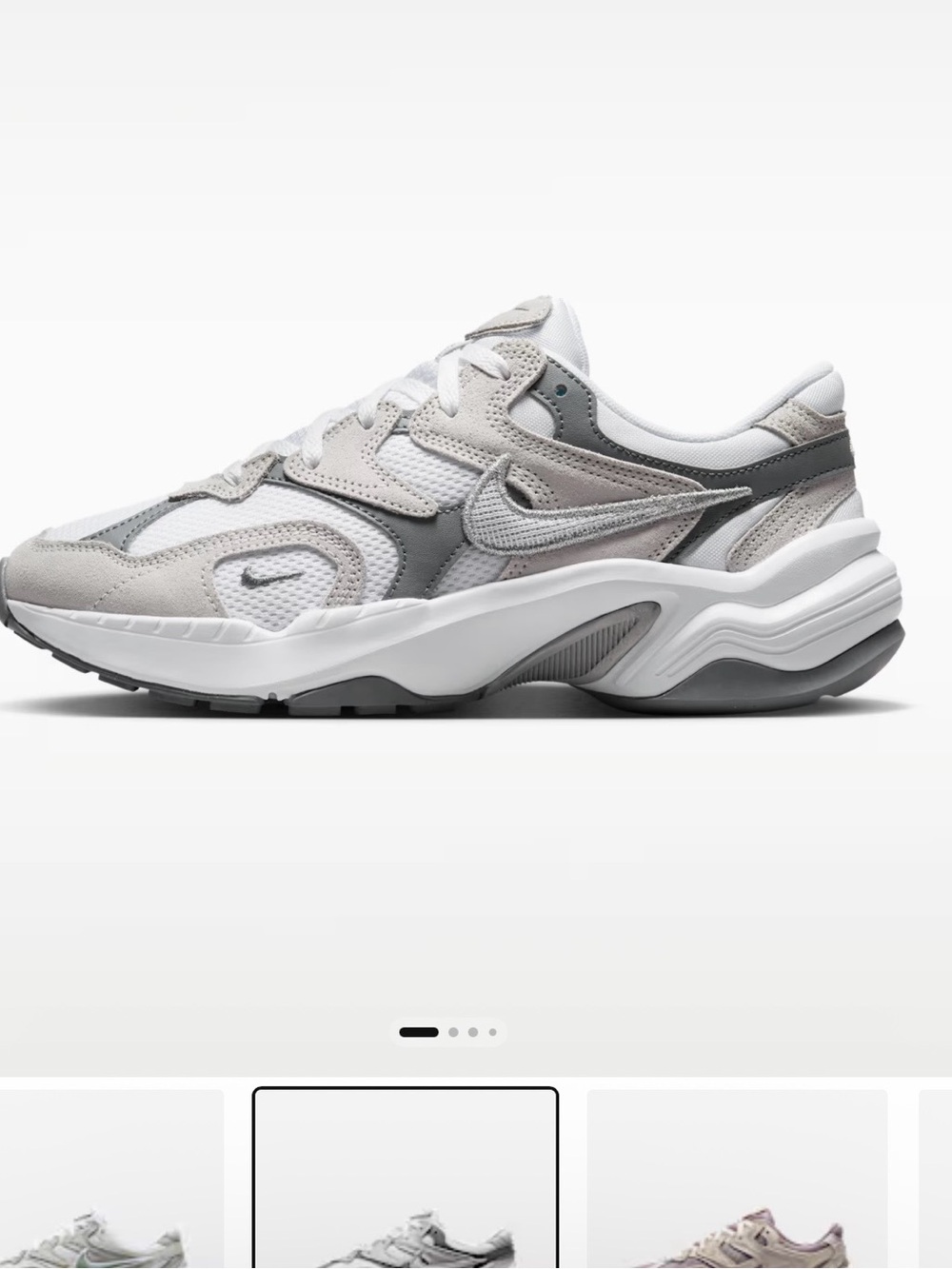 Nike AL8 white metallic shoes. Size 9.5